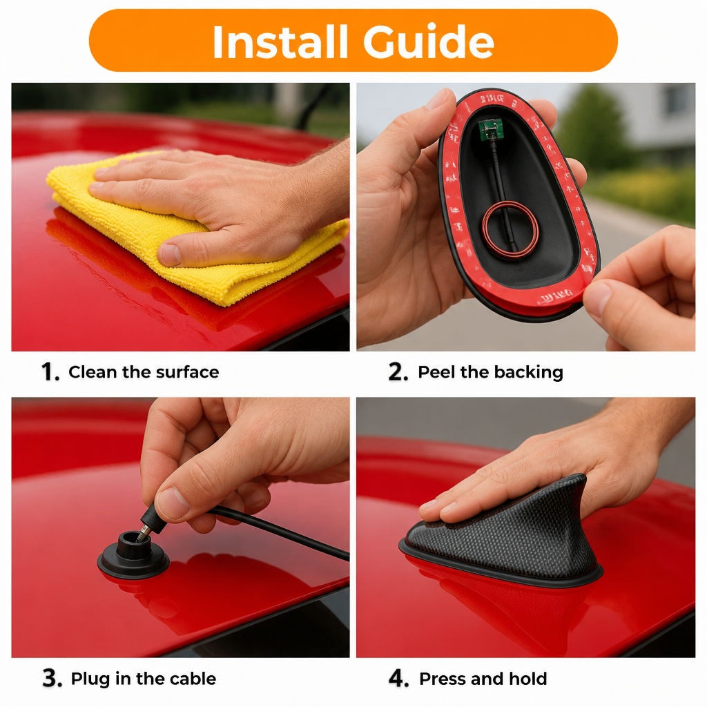 PulseFin™ — Replace Your Ugly Whip Antenna with the Sleek Factory Shark-Fin Style