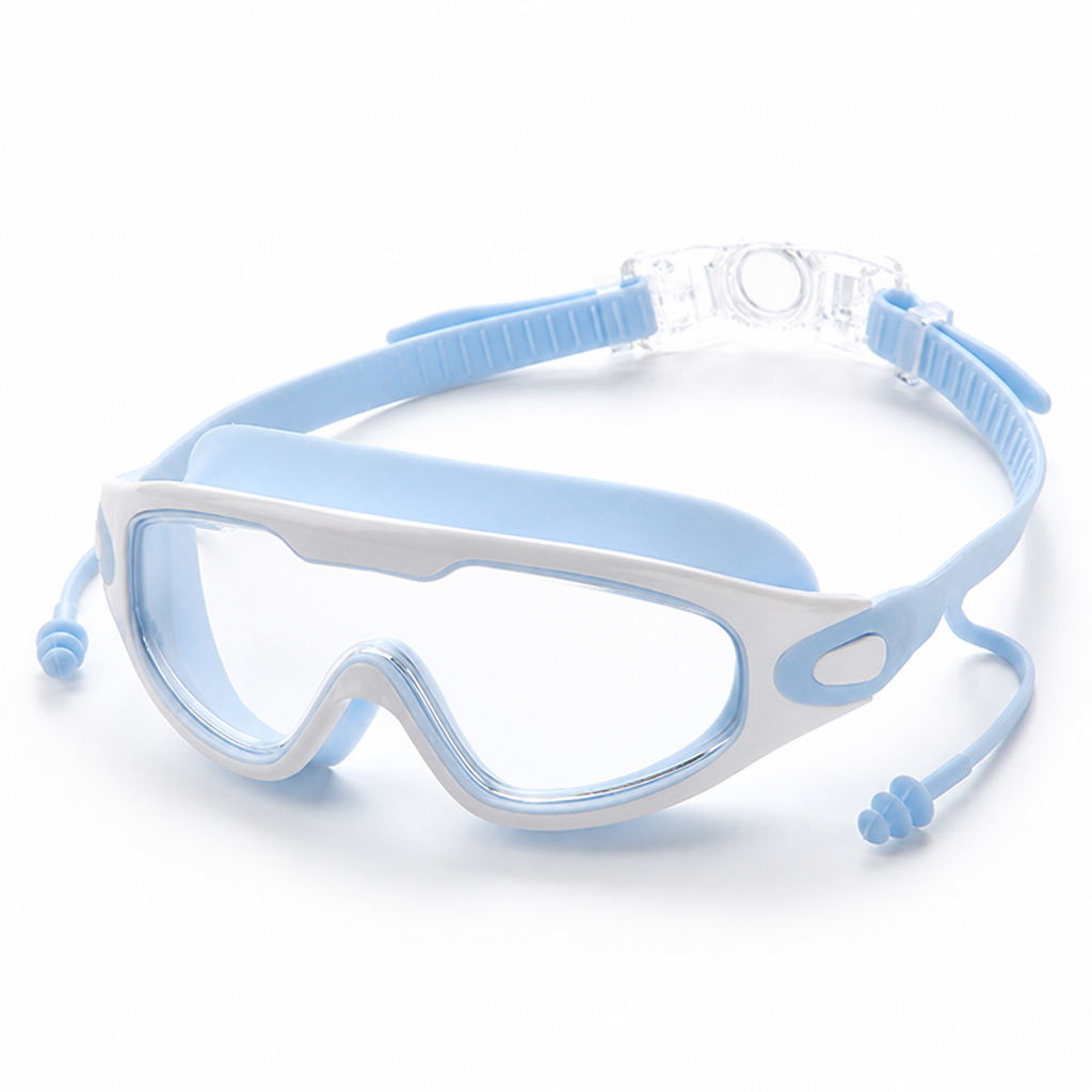 Anti-Fog UV-Protective Adjustable Silicone Strap Swimming Goggles