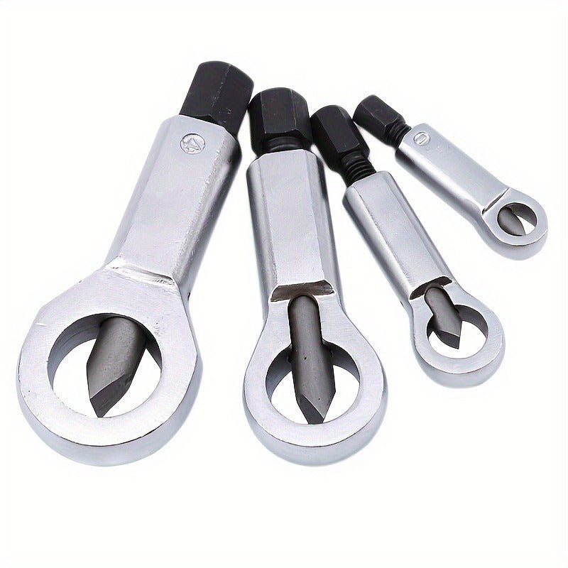 Nut Cracking Tool Kit – Four Sizes for Stuck and Damaged Nuts