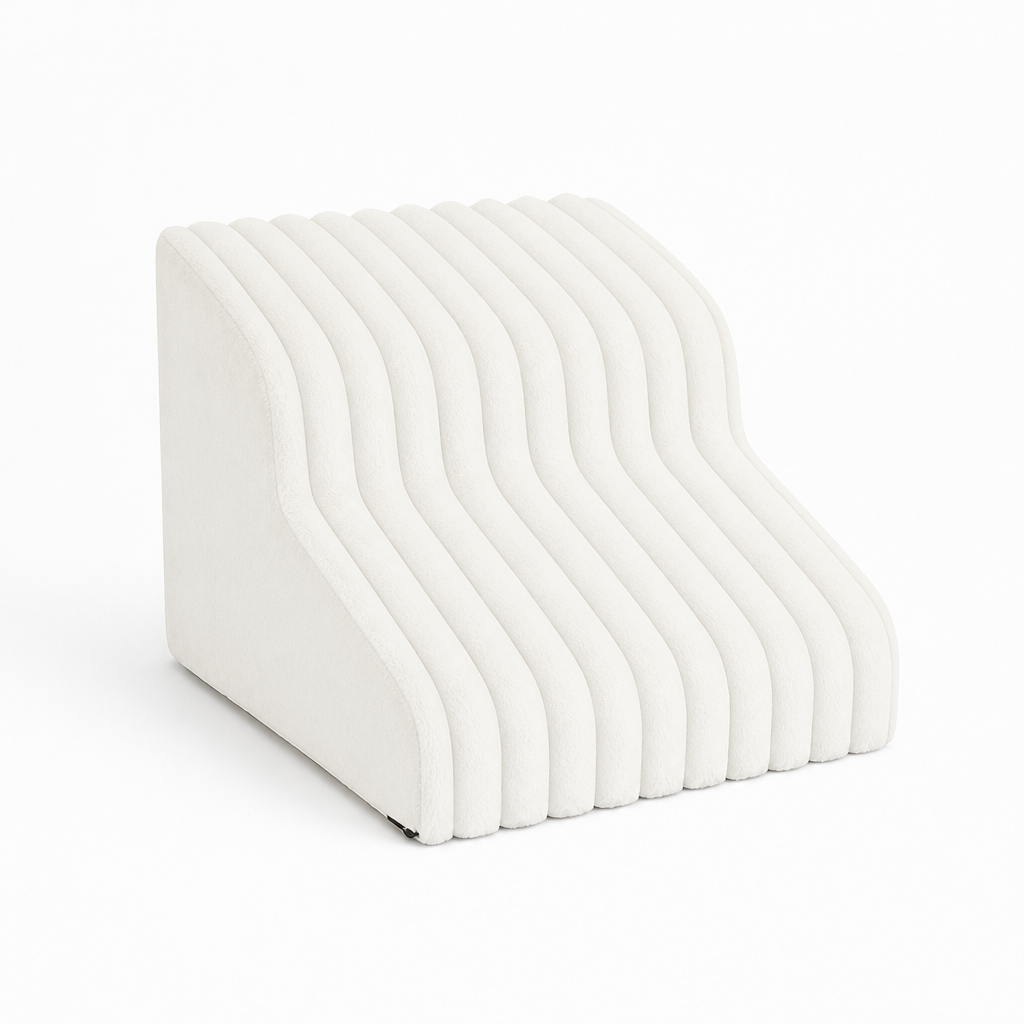 Plush Non-Slip High-Resilience Sponge Dog Stairs (Removable Washable Cover)