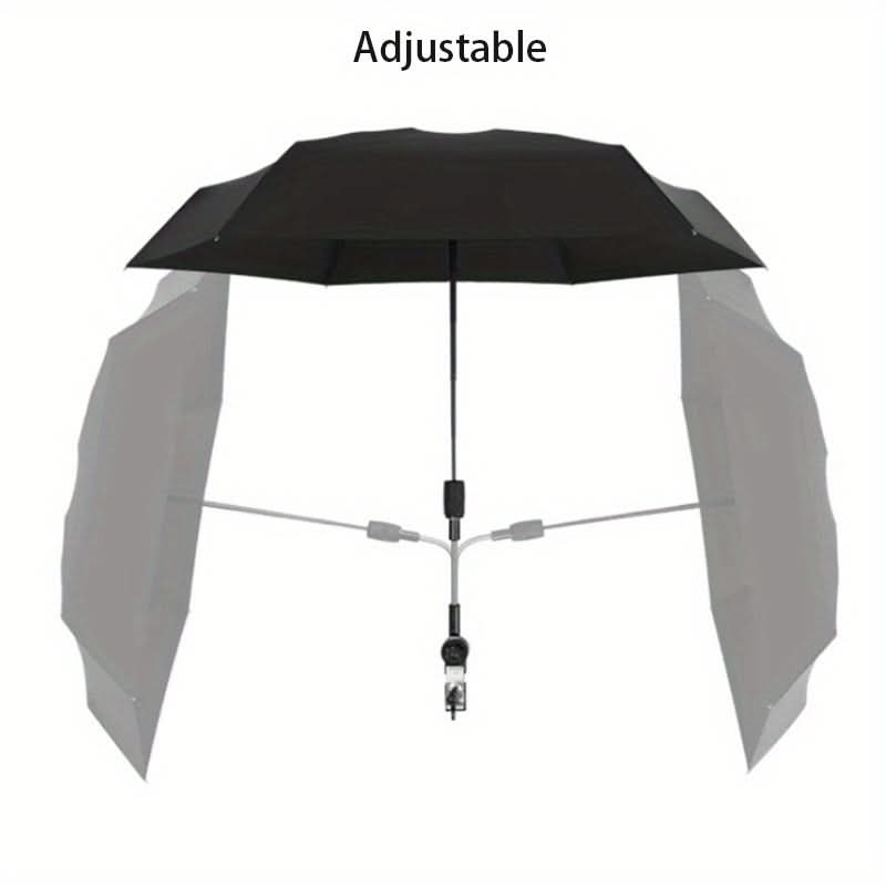 Flexible Sunshade Umbrella for Strollers and Trolleys with Adjustable Arm