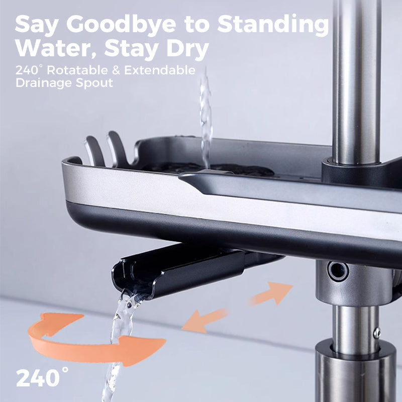 Sink Rack | Accelerates Sponge and Brush Drying | Clamp-On Mount | SinkSmart