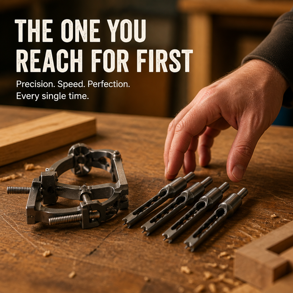 EdgeSharp™ Precision Square Hole Drill Bits — Transform Wood Joints into Flawless, Time-Saving Masterpieces