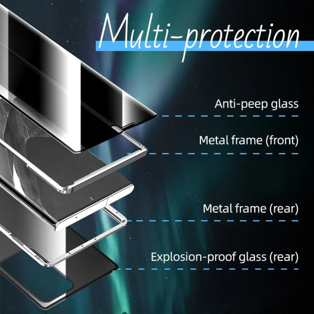 Double Glass Protected Magnetic Phone Case