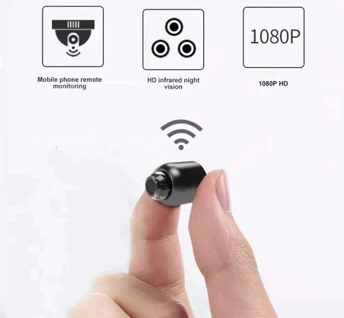Compact WiFi Security Camera Featuring Night Vision