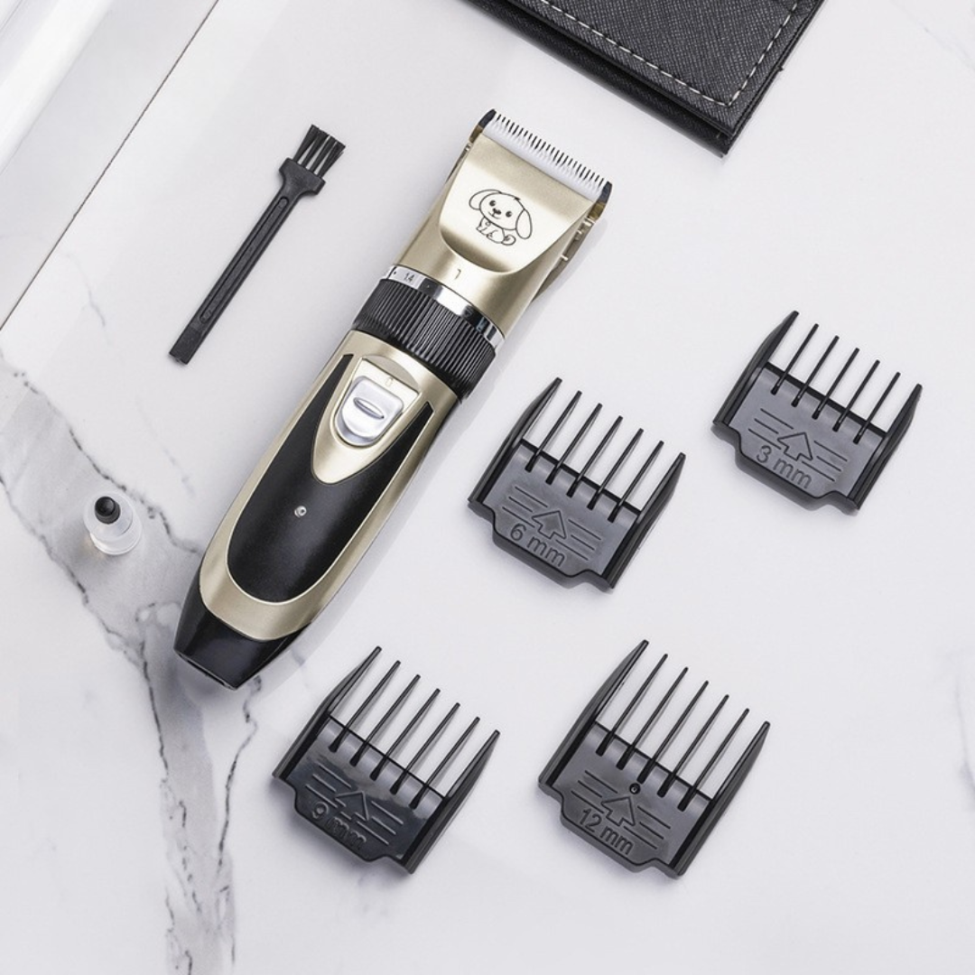 Quiet Pet Grooming Clippers - Low Noise Dog Coat Trimming Kit