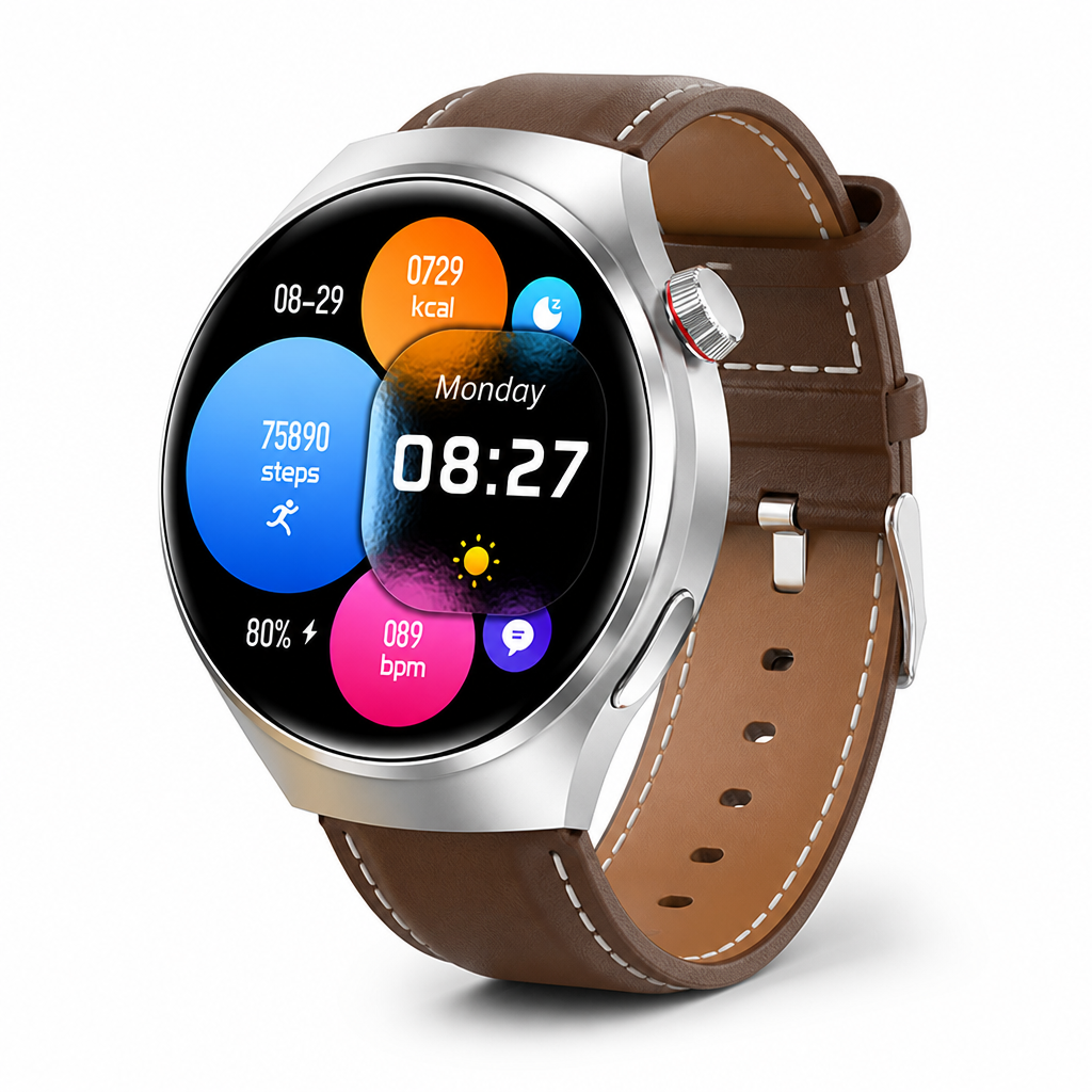 AMOLED HD EKG Smartwatch (GPS & Bluetooth Calling)