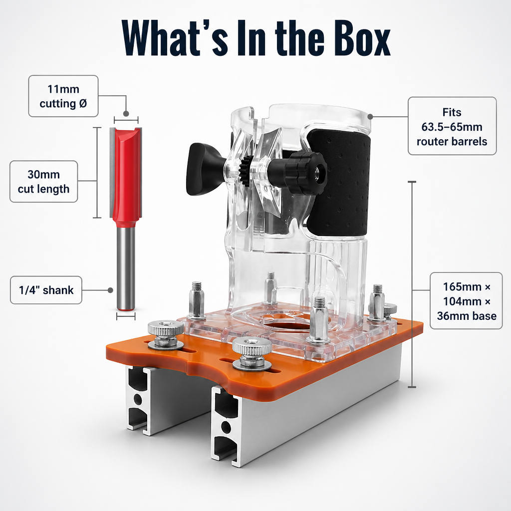 NovaCraft™ — Achieve Clean-Cut Mortises & Slots Without Router Drift