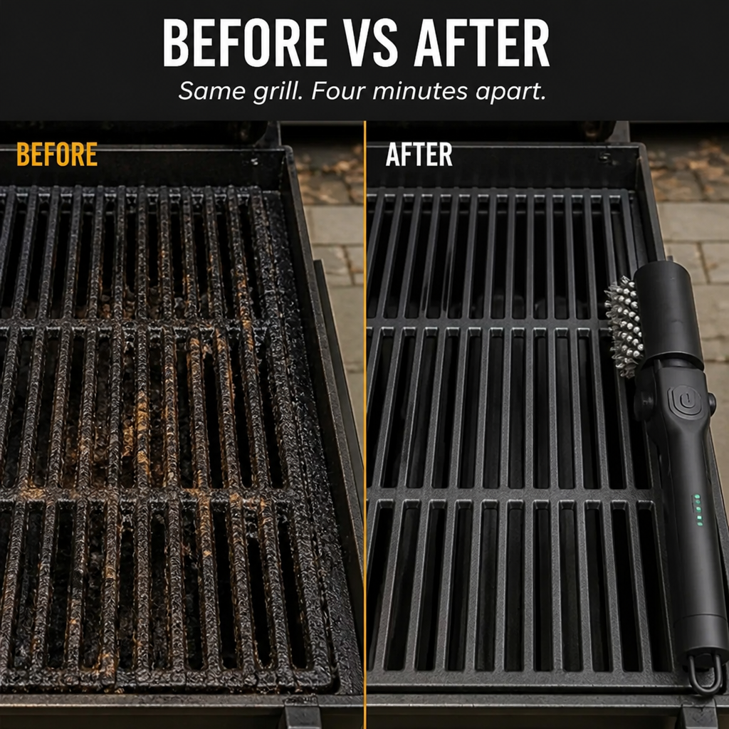GrillMasterPro™ — Blast Through Grease Quickly and Get Back to Your BBQ Time