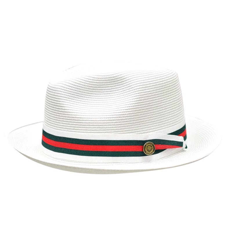 Poly Weave Fedora with Decorative Hatband
