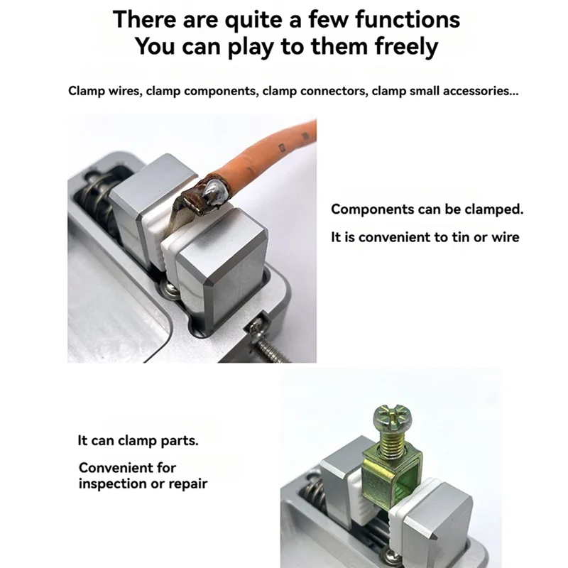 Double Jaw Soldering Clamp – 11 mm Width for Secure Holding