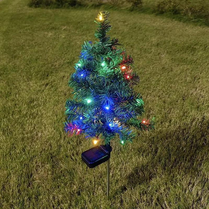 Weather-Resistant Solar Christmas Tree — Dazzlingly Beautiful for Snowy Winter Days