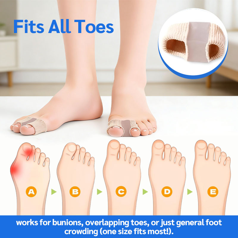 Soft Padded Set for Toe Separation and Ball Cushioning