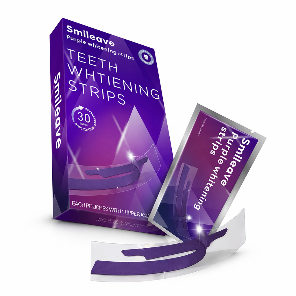 Peroxide-Free & Gentle Teeth Whitening Strips (30-Min Wear)