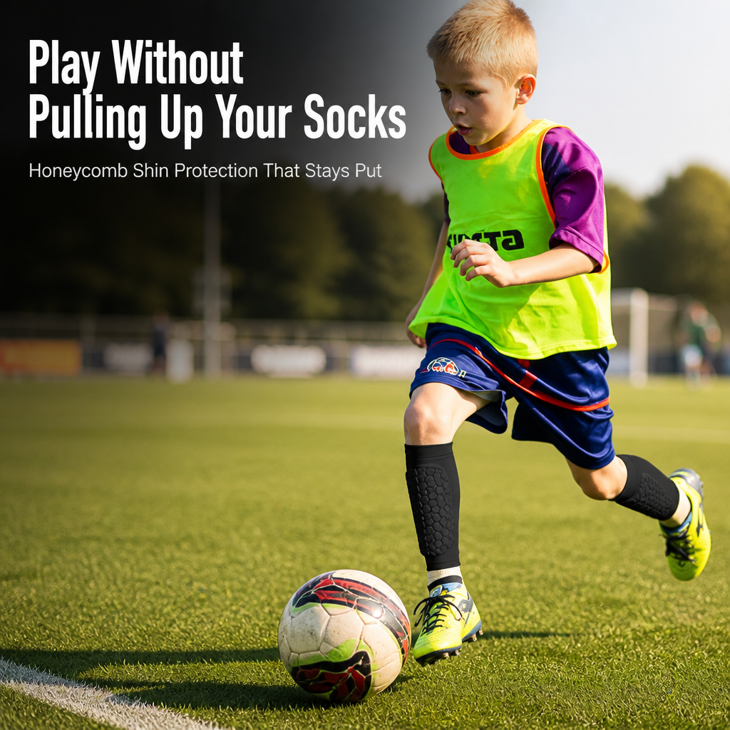 RevoGuard™ — Protect Young Shins Against Every Tackle Without Bulk or Slip