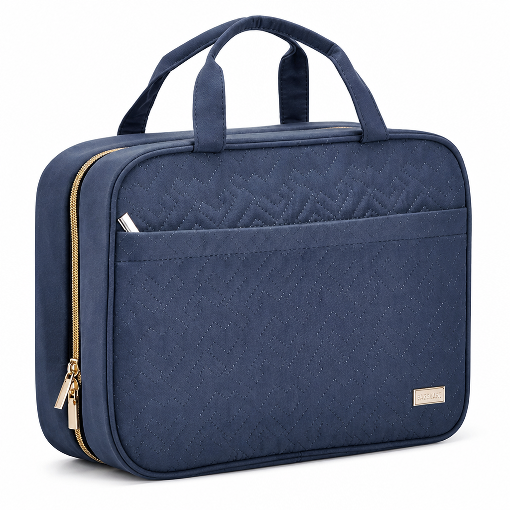 Multiple-Compartment Hanging Toiletry Organizer