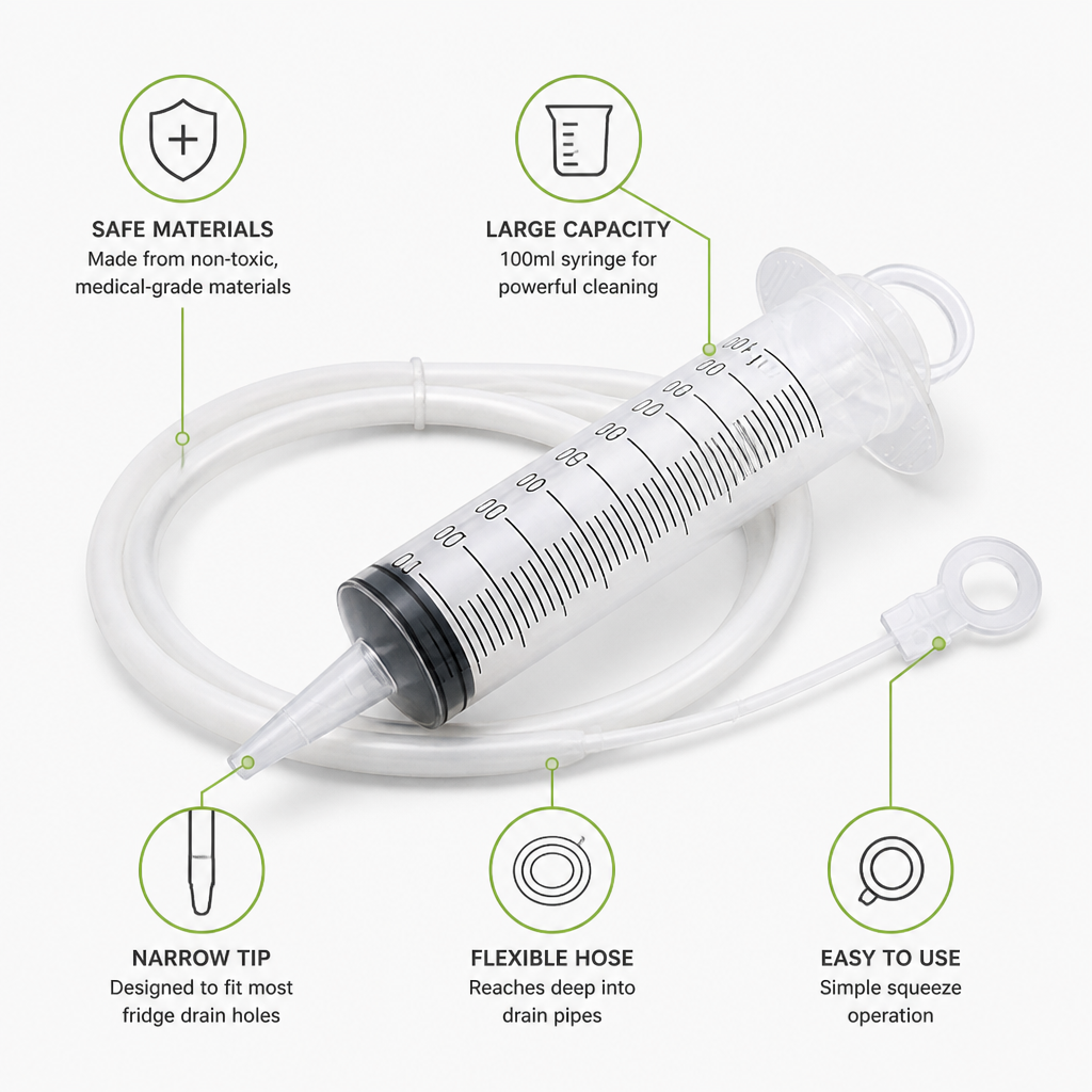 DrainEase™ — End Fridge Leaks and Stale Smells for Good