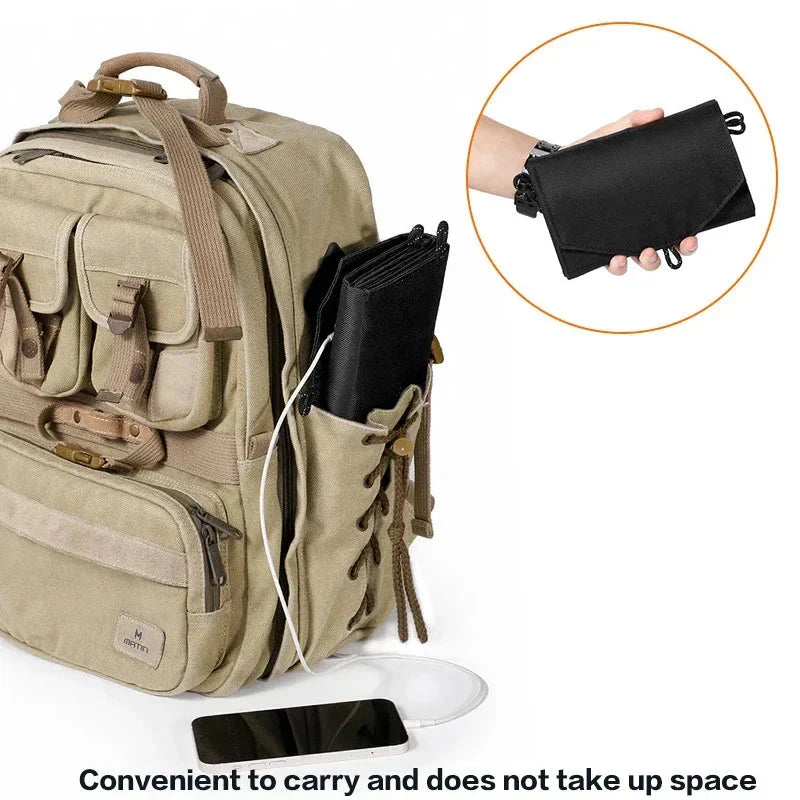 20W Foldable Solar Power Bank Charger for Mobile Devices