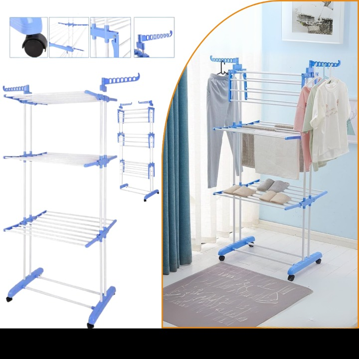 XXXL Rolling Foldable Drying Rack