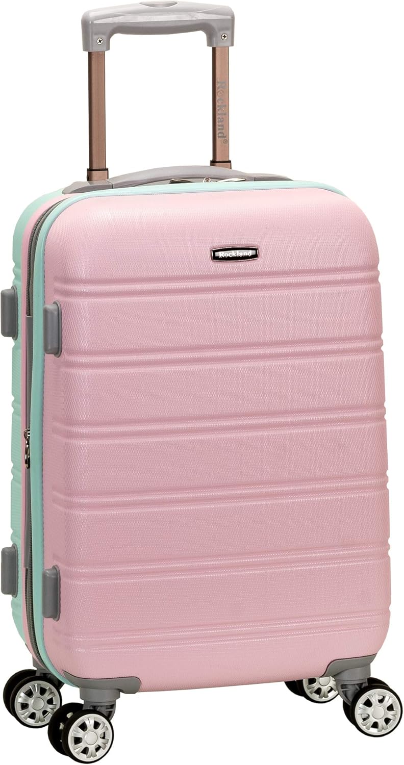 Expandable Hard Shell Carry-On Luggage with 4 Spinning Wheels