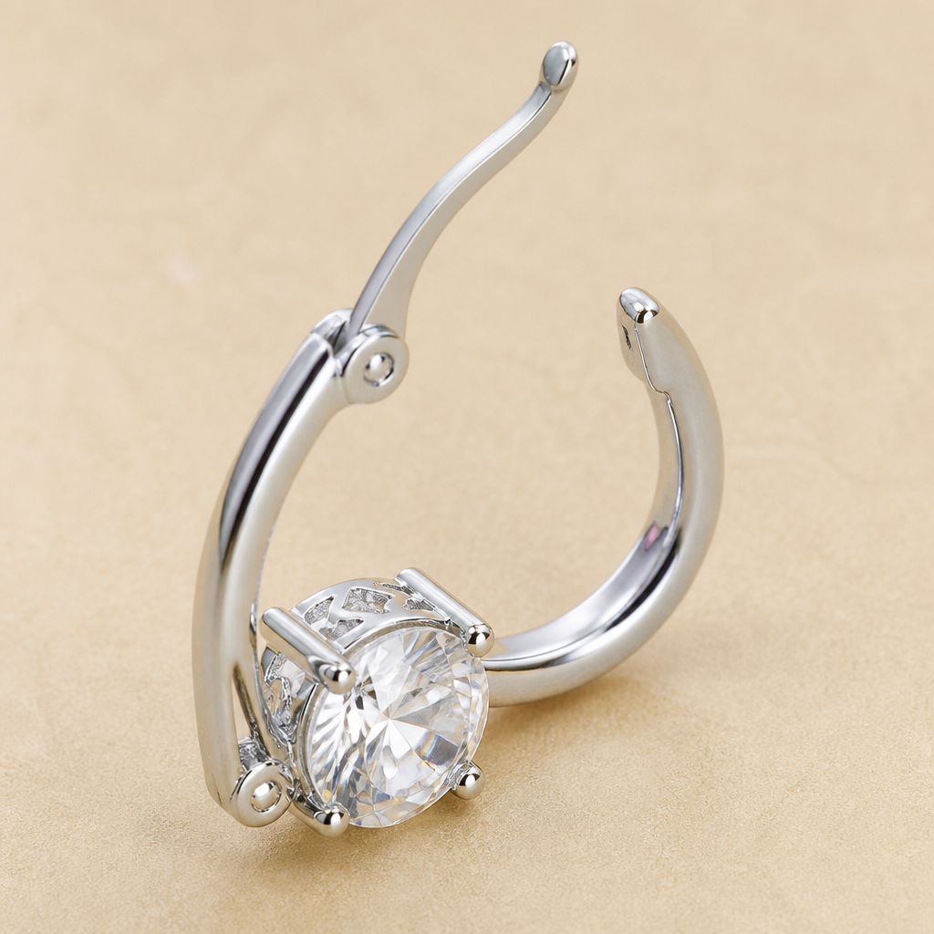 Lumelle™ – Solitaire Crystal Drop Hoop Earrings