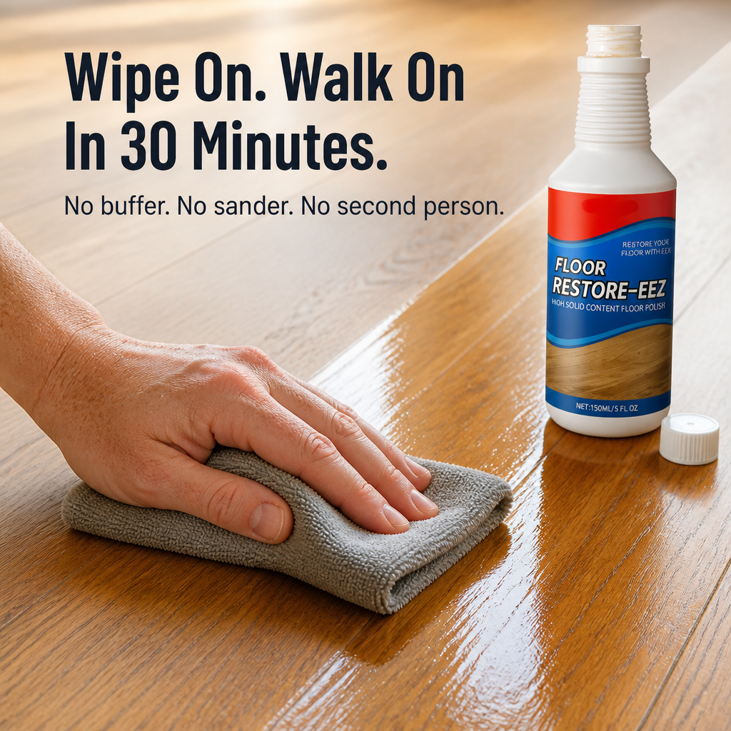 LustroLuxe™ — Revive Dull, Scratched Floors with Just One Coat