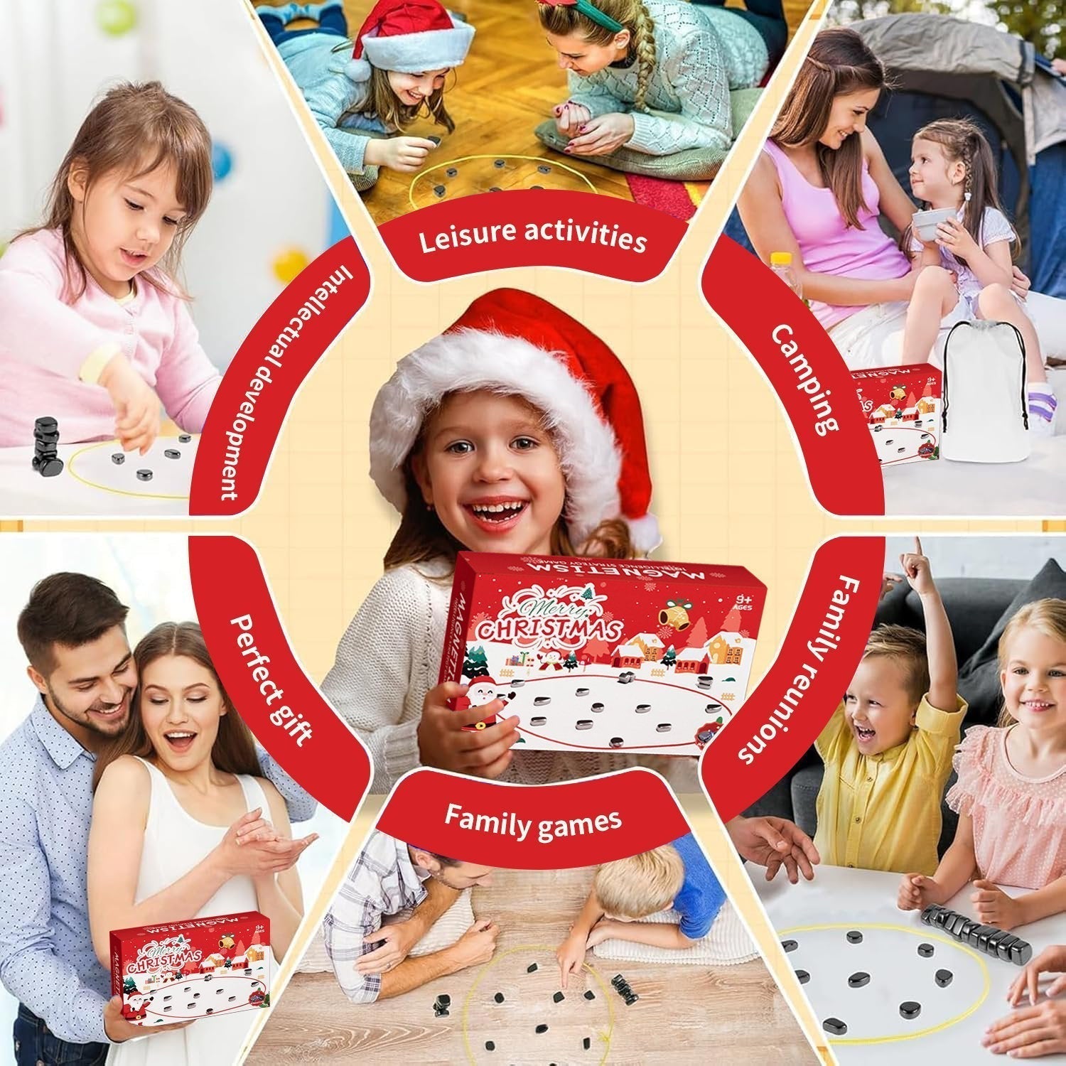 Travel-Friendly Chess Set with Magnetic Pieces for Family Fun