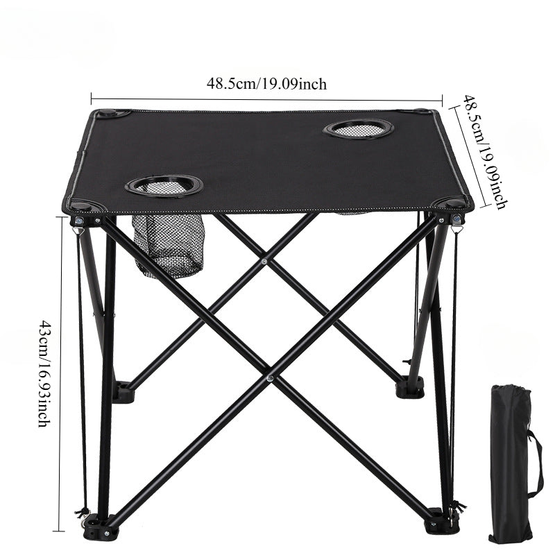 Compact Outdoor Furniture Set with Metal Frame and Oxford Fabric