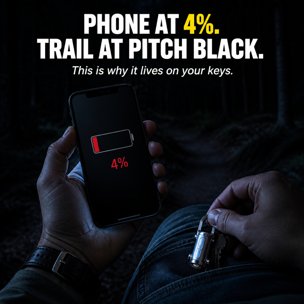 ValorBeam™ — Keep a 1200-Lumen Flashlight and Phone Charger with You on Your Keys