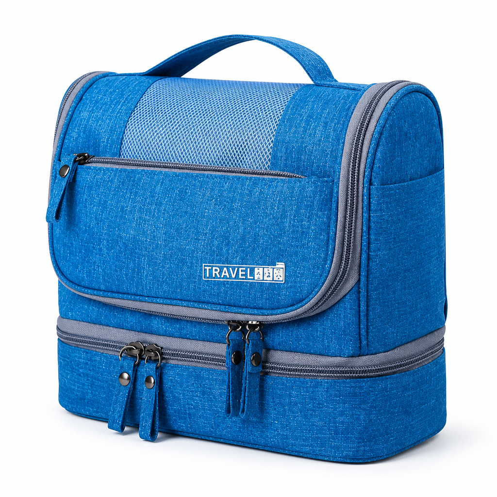 Waterproof & Leakproof Nylon Hanging Toiletry Bag (Multiple Compartments)