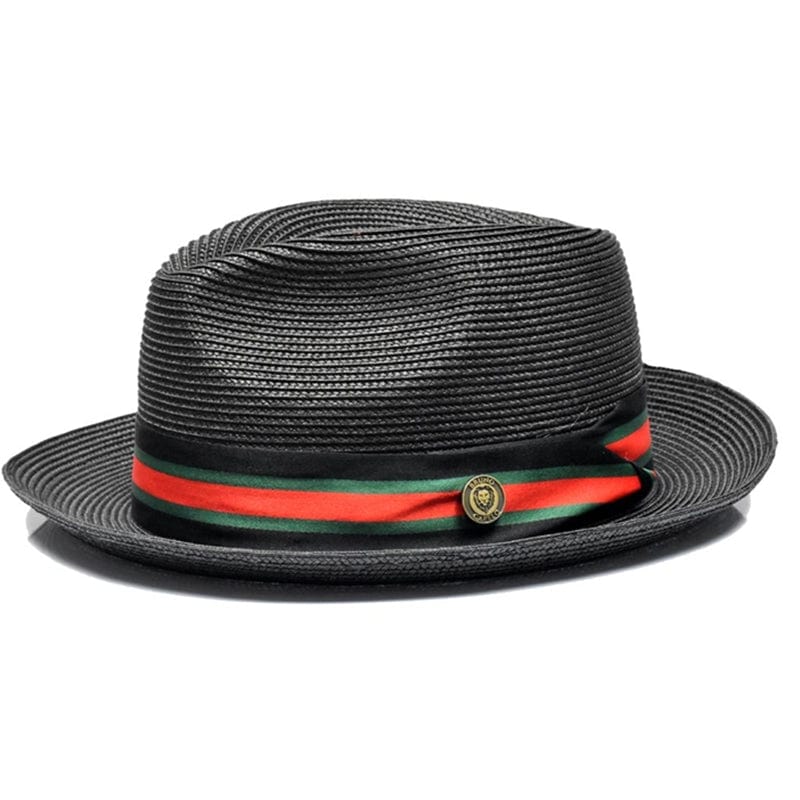 Poly Weave Fedora with Decorative Hatband