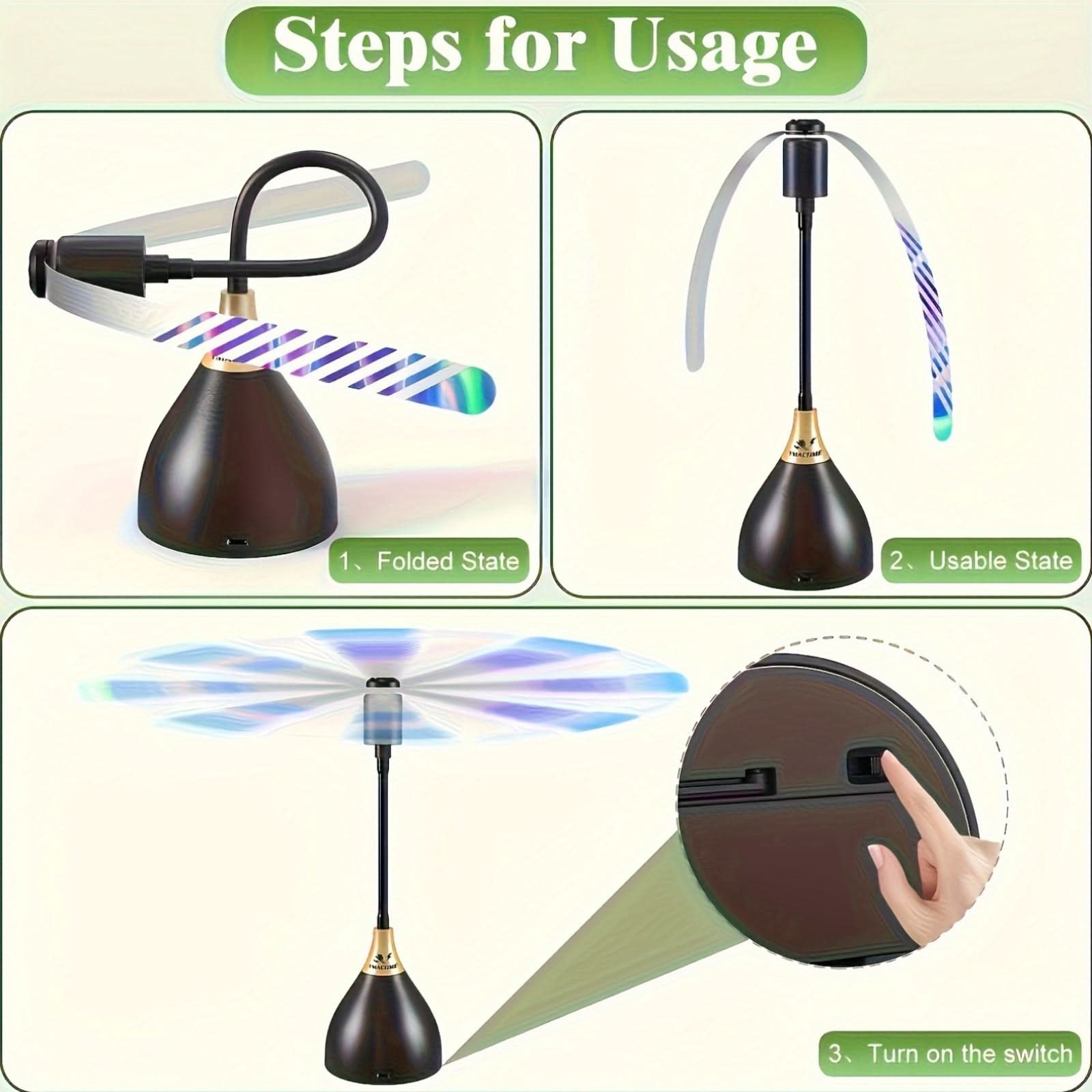Tabletop Fly Repellent Fan for Summer Gatherings and Outdoor Picnics