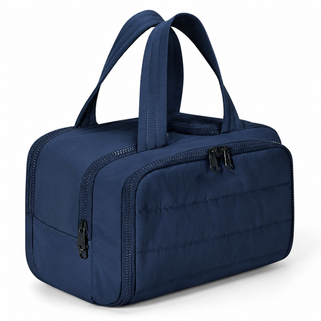 Waterproof-Lined Full-Open Toiletry Organizer