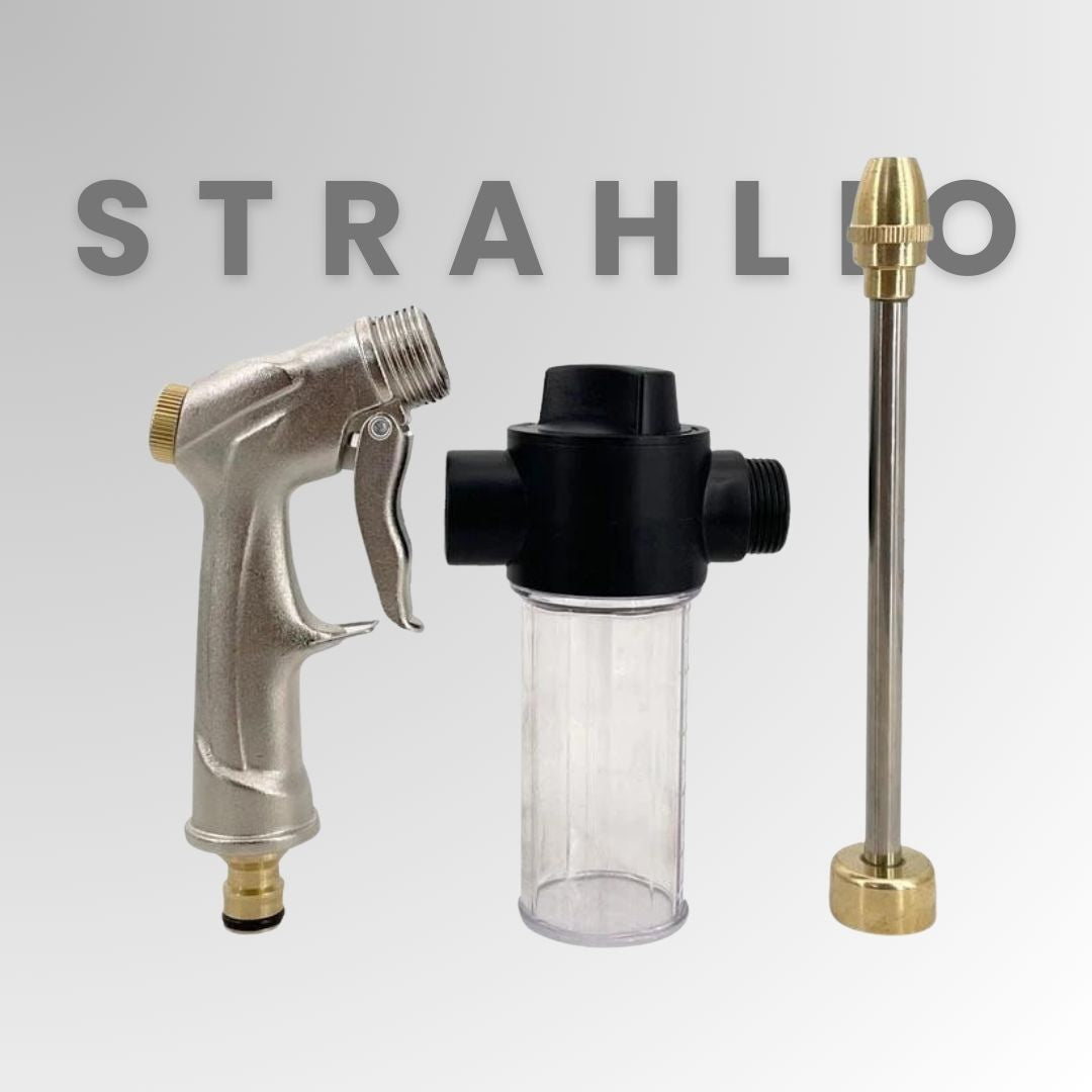 High-Pressure Washer | Adjustable Spray Nozzle | Built-in Soap Dispenser | Strahlio