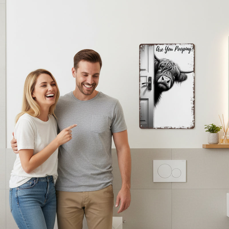 MooMood™ Laugh Sign — Turn Your Bathroom into a Happy, Unforgettable Spot Every Day