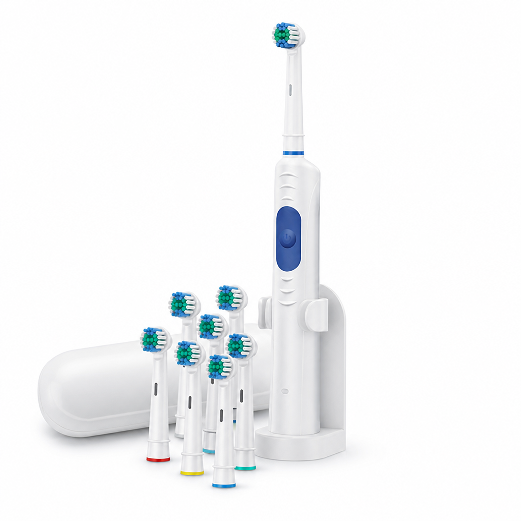 IP67 Waterproof & USB-C Rechargeable Soft Bristle Electric Toothbrush (3 Modes)