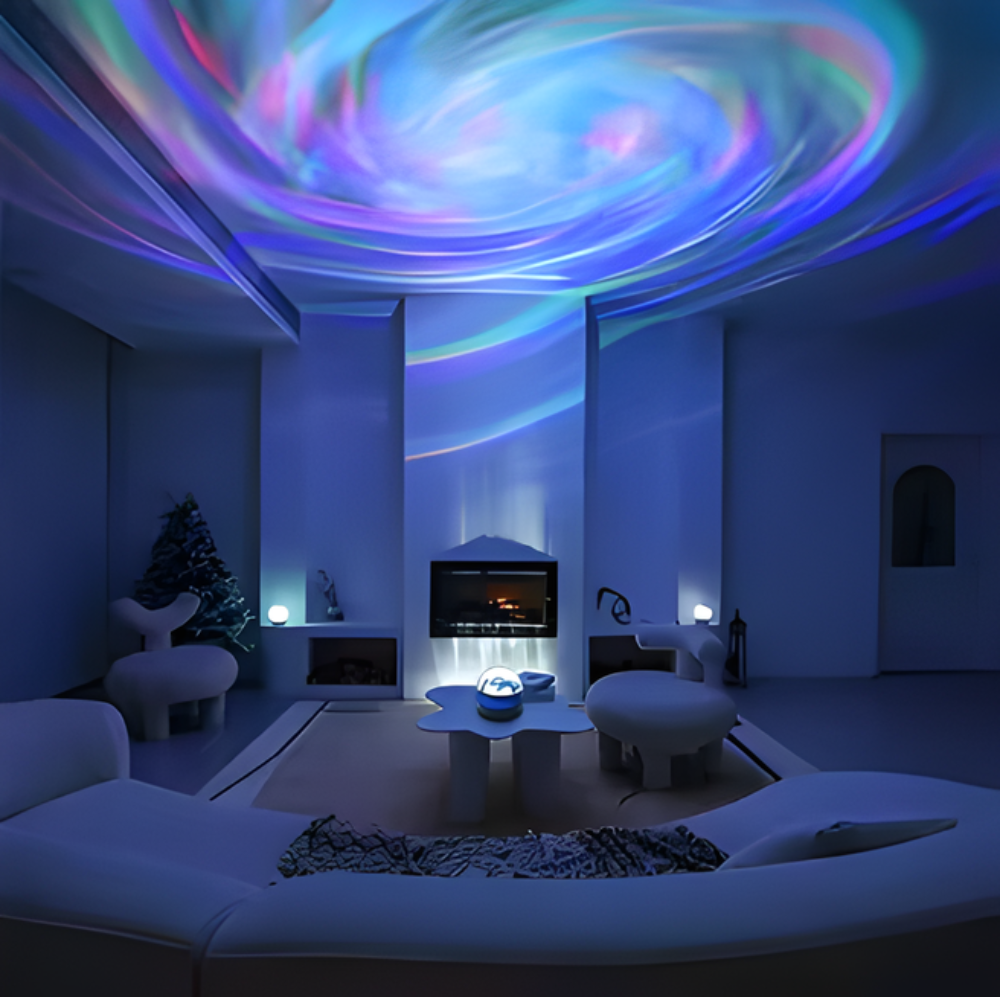 Aurora Galaxy Projector for Relaxing Home Ambiance – NebulaGlow Effect