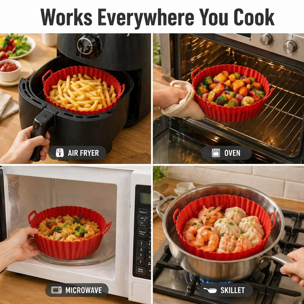 CrispaMat™ — Trap the Grease and Ditch the Air Fryer Scrub for Good