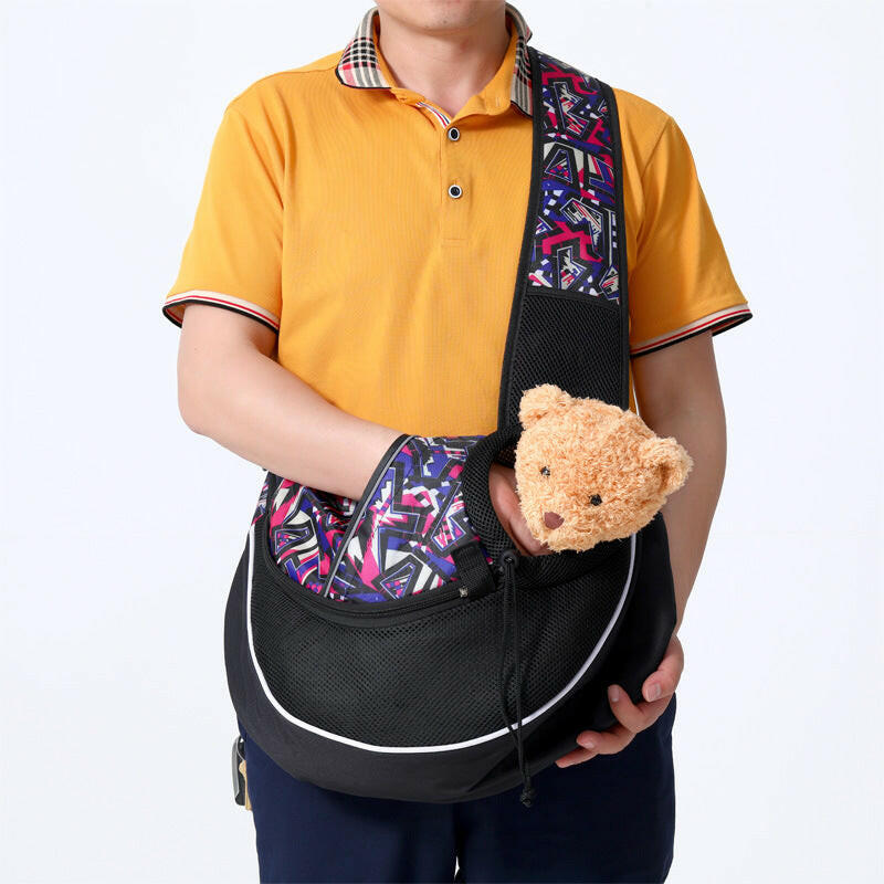 Spacious Pet Carrier Bag for Dogs and Cats - Adjustable Strap & Mesh Design
