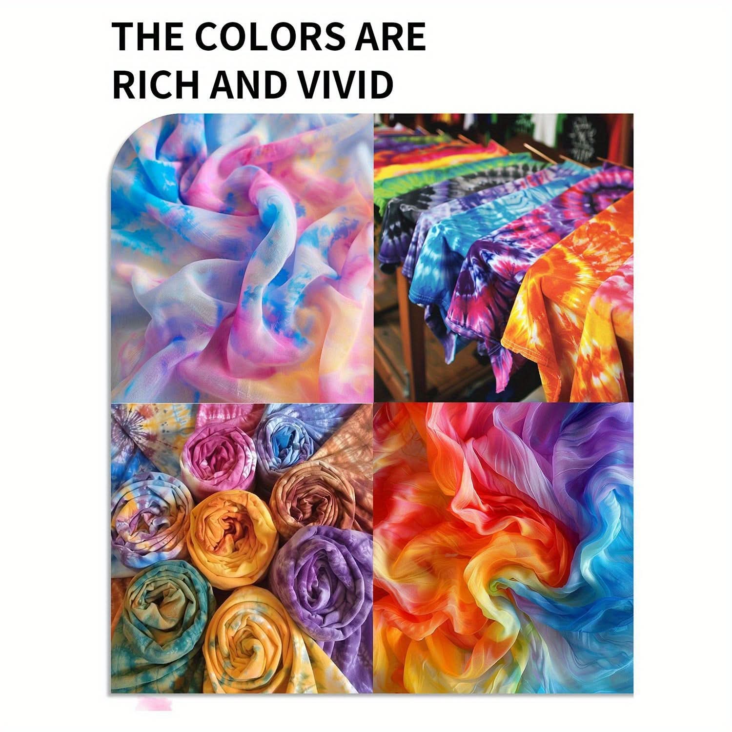 Multi-Color Fabric Dye Kit for Clothing and Textile Restoration