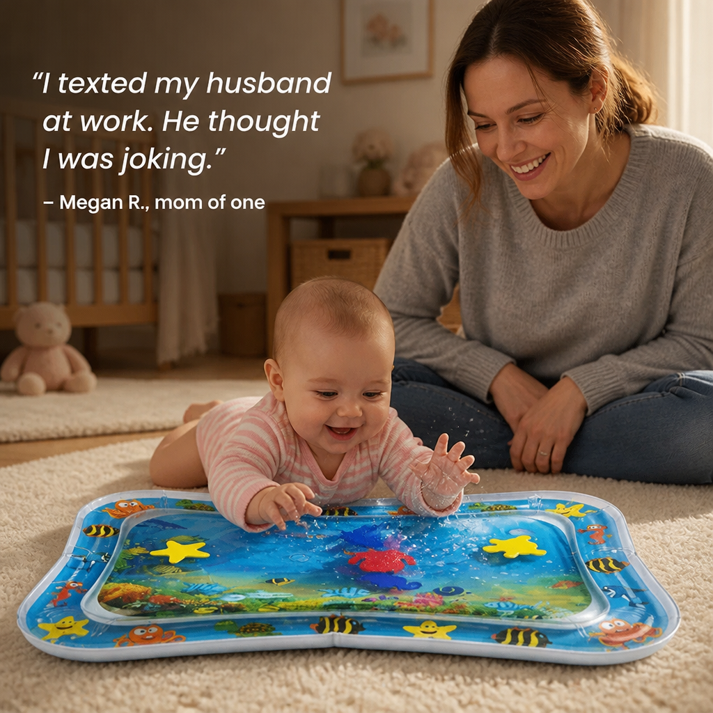 MarinaSplash™ — Transform Tummy Time Tears Into 10 Minutes of Giggles