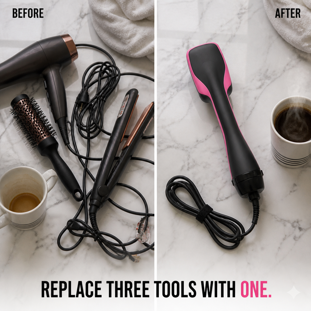 VeloSmooth™ — Slash Your Morning Hair Routine to One Tool, One Stroke