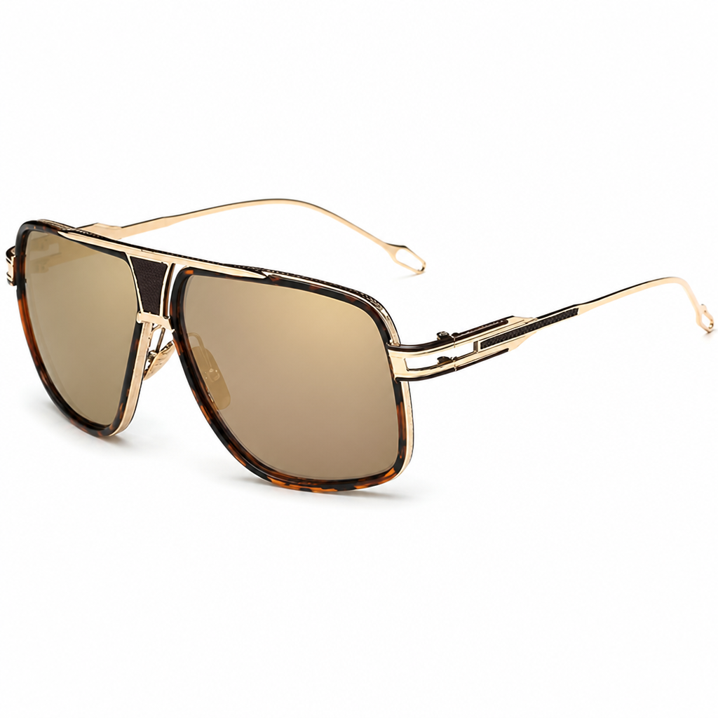 100% UV Protection Lightweight Alloy Aviator Sunglasses
