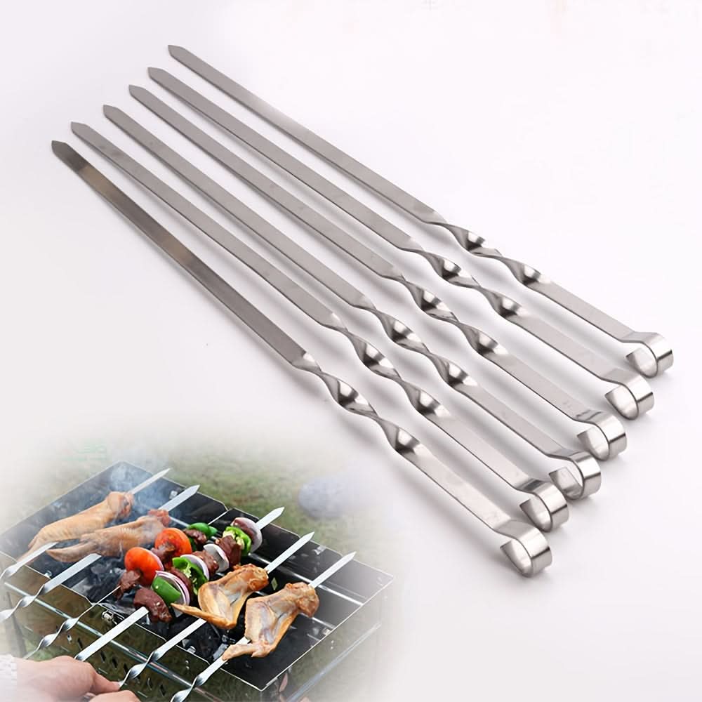 Set of BBQ Skewers with Extended Handles