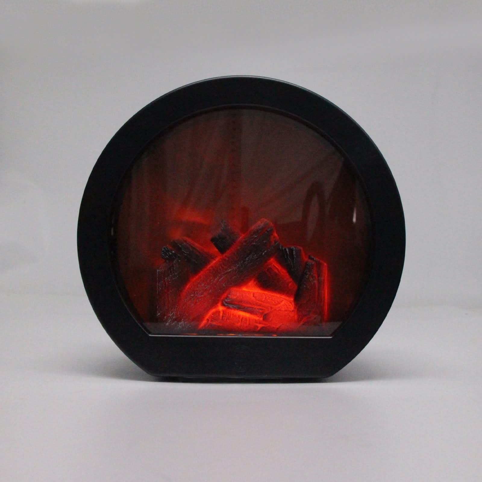 Dual-Power Decorative Fireplace Light for Indoor Ambiance and Holiday Decor