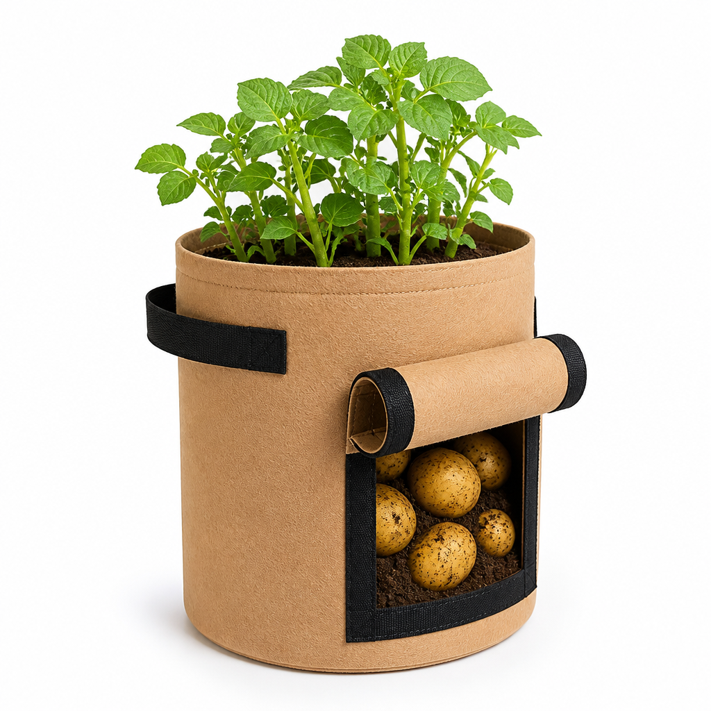 Breathable Fleece Planting Bag (Harvest Flap & Reinforced Handles)