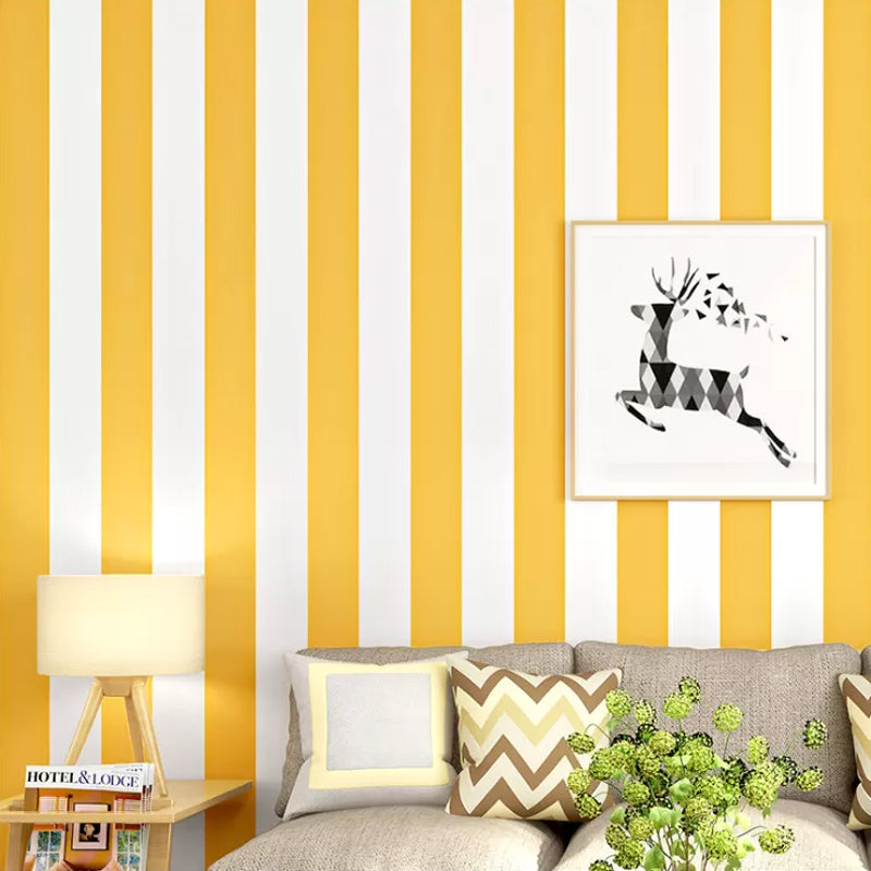 Waterproof Striped Wall Wallpaper with Self-Adhesive Backing