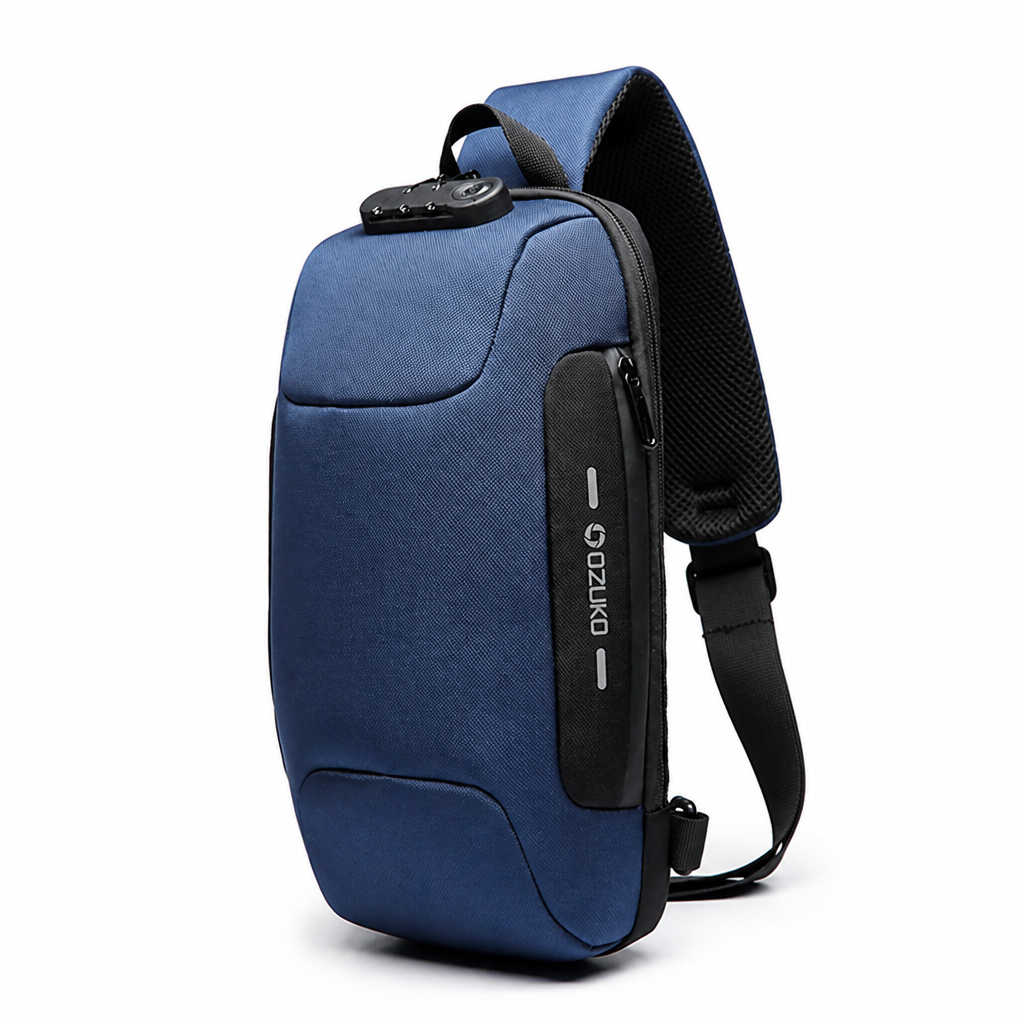 Cut-Resistant Anti-Theft USB Sling Bag