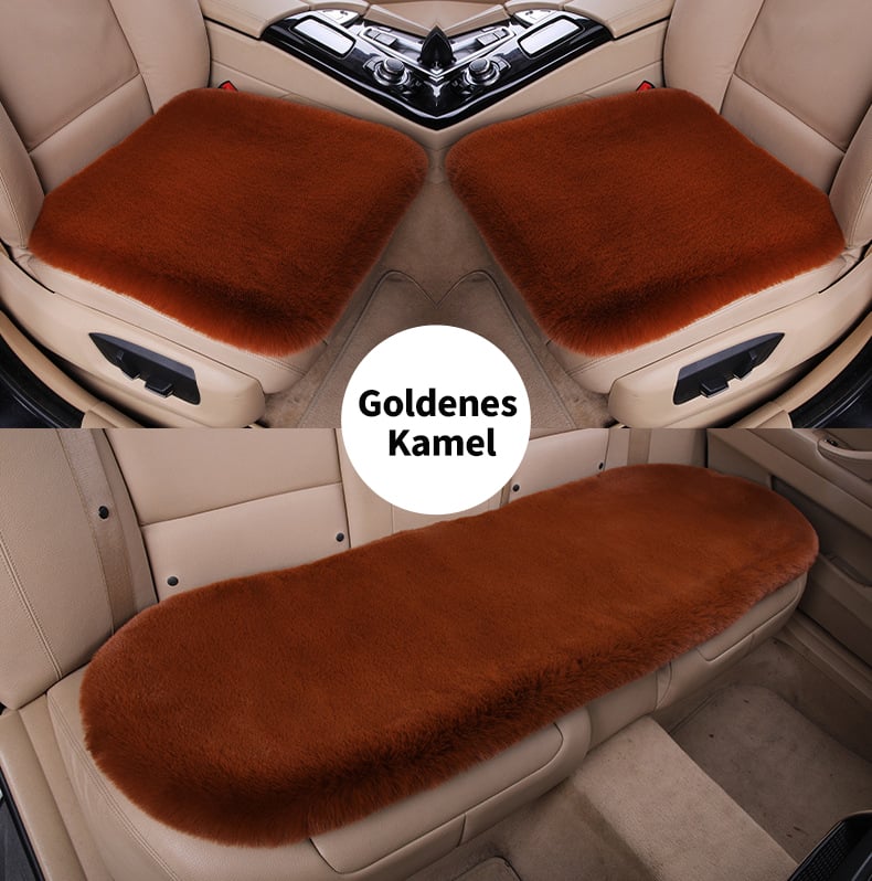 Set of 2 Breathable Non-Slip Soft Plush Car Seat Covers