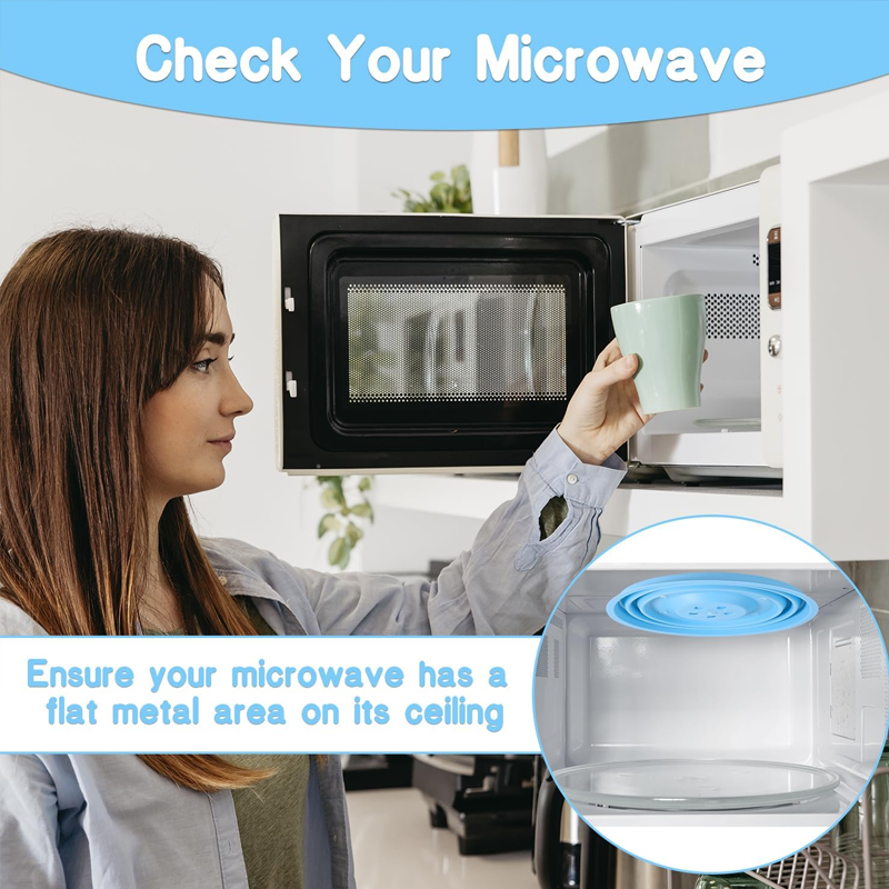 Microwave Lid with Magnetic Top and Steam Release Vents – Collapsible
